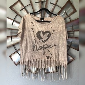 Fringey crop top
